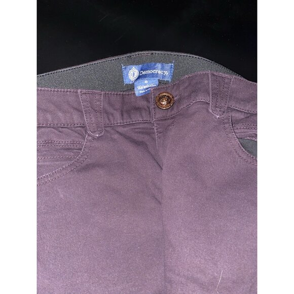 Democracy Jeans Women's 8 Purple Dark Wash Skinny Jeans - Picture 3 of 6